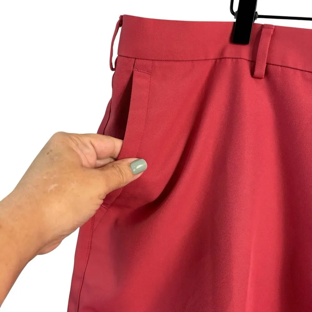 Peter Millar Mens Shorts 42 Pink Crown Sport Golf Performance Chino‎ Lightweight